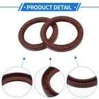 Set of 2 Oil Seal Rotary Shaft Seal FKM Rubber 68x90x10mm 683867304988