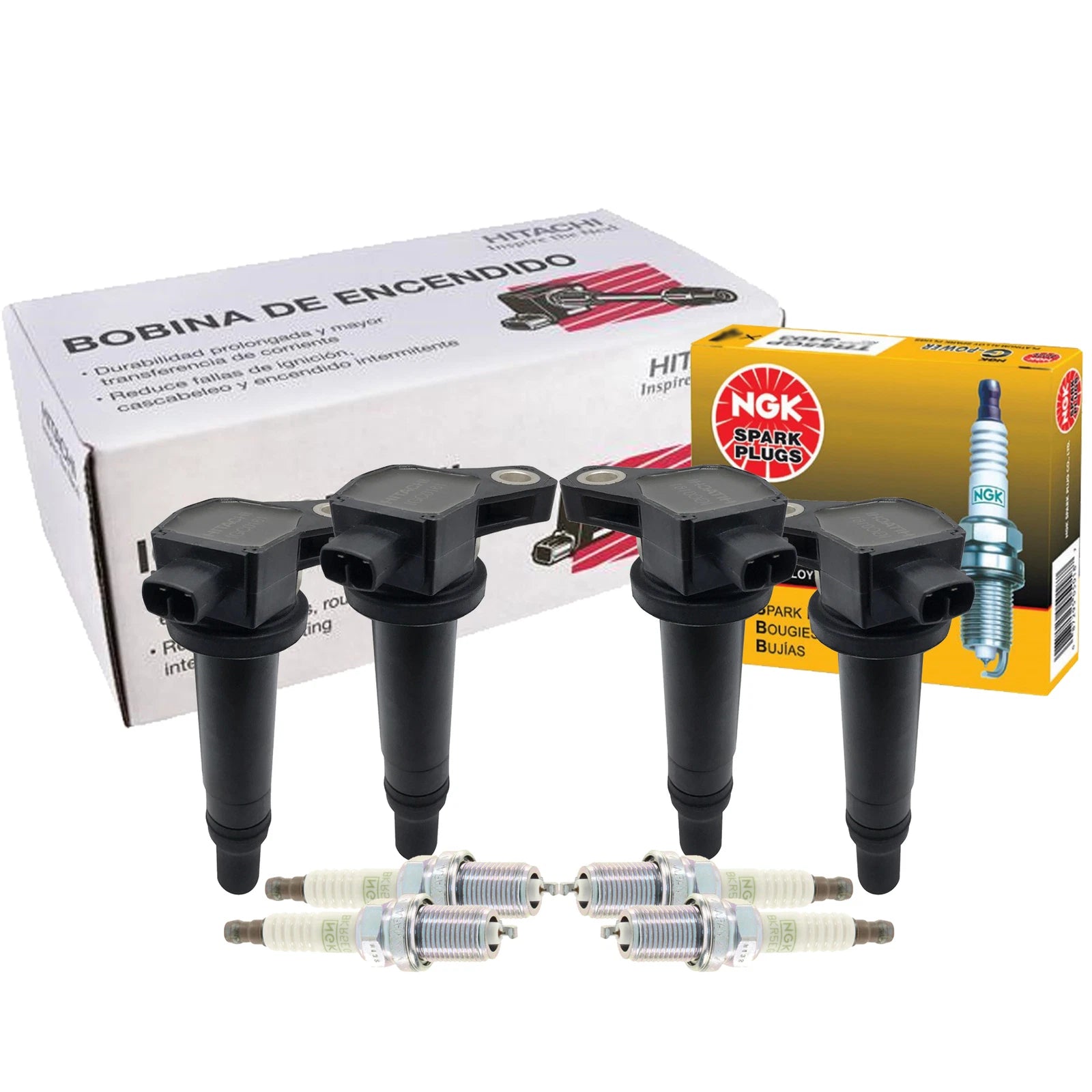 Set of 4 Ignition Coils & 4 G-Power Spark Plugs for Hyundai Kia 1.6 L4