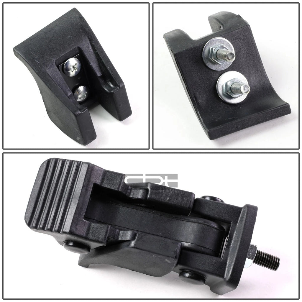 Hood Latch Lock Catch Mount Kit for Jeep Wrangler JK (2007–2017) - Matte Black
