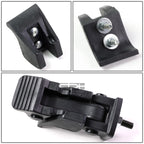 Hood Latch Lock Catch Mount Kit for Jeep Wrangler JK (2007–2017) - Matte Black