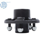 Set of 2 Trailer Axle Hub Assemblies for 3500 lbs (5-Lug, Pre-Greased)