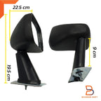 Black Wing Fender Side Mirrors for Honda Civic (1984-1991)