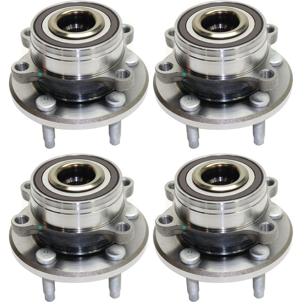 Wheel Hubs for Ford Explorer (2011–2020) Front & Rear 5 Lug with Bearing