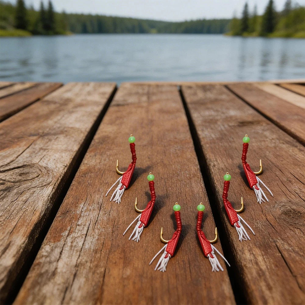 Sabiki Fishing Rig for Luminous Bean and Glow-in-Dark Rubber Bait