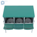 3 Hole Chicken Nesting Box with Metal Legs Roll Away