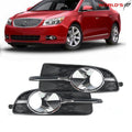 Set of 2 Black Fog Light Trim Bezels for Buick LaCrosse (2010–2013)