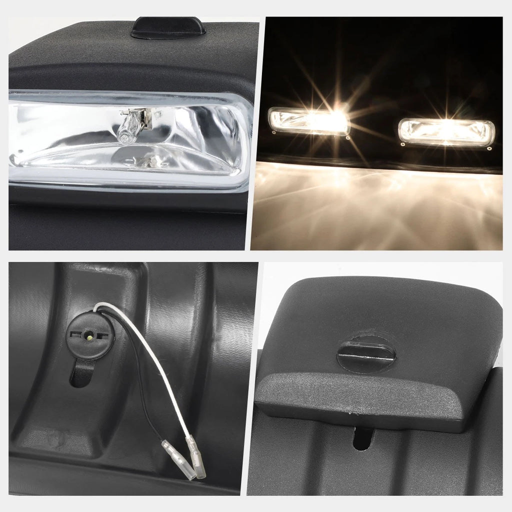 4X4 Off-Road Clear Lens Roof Top Cab Fog Light Lamp w/Switch