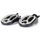 Black Shark Teeth Racing Foot Pegs for Kawasaki KX250 KX450 (2008-2015)
