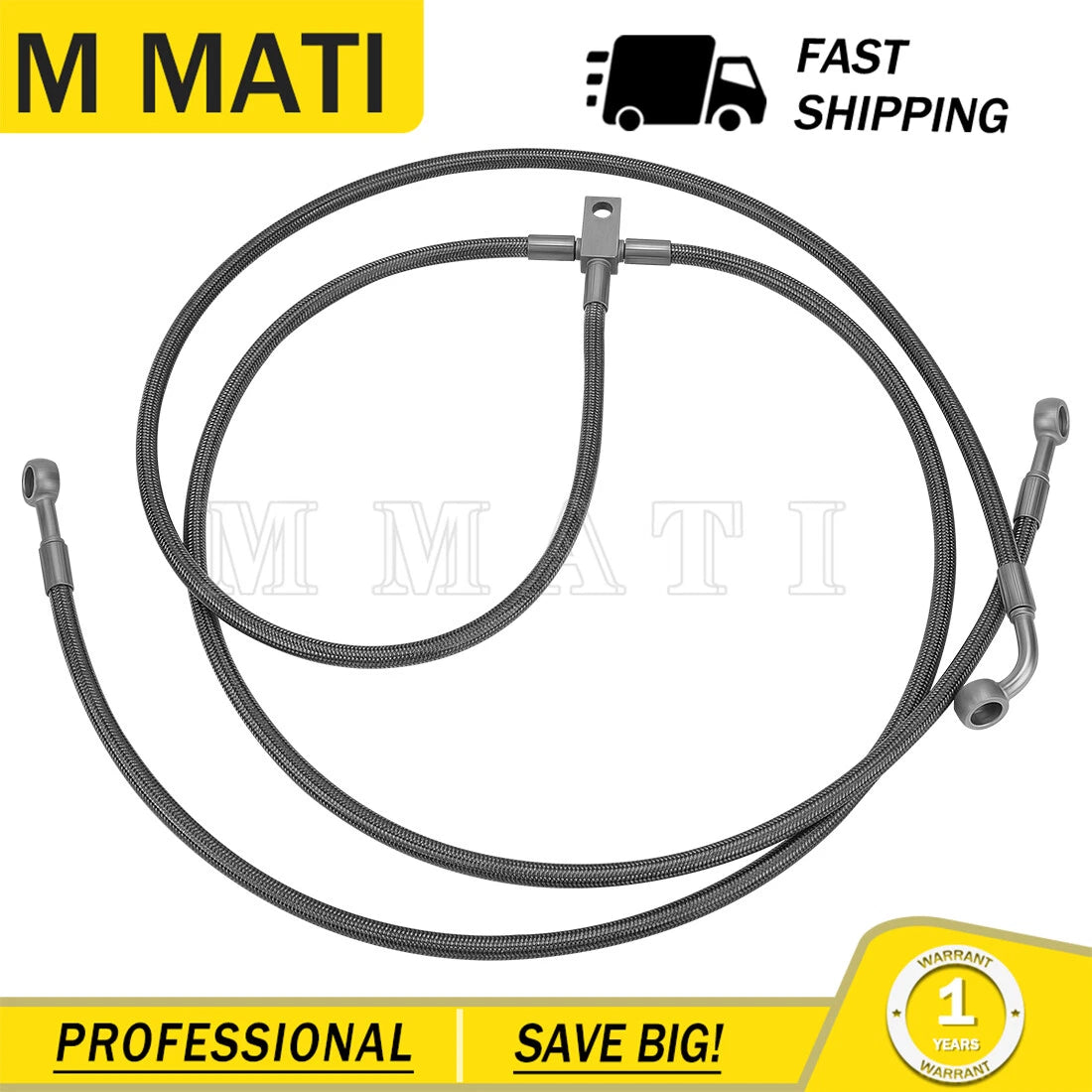 Front Brake Hose Line 1911003 for Polaris Outlaw 450 500 525 Predator 500 (2007–2014)