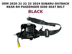 Rear Right Side Seat Belt for Subaru Outback (2020–2024) - Black
