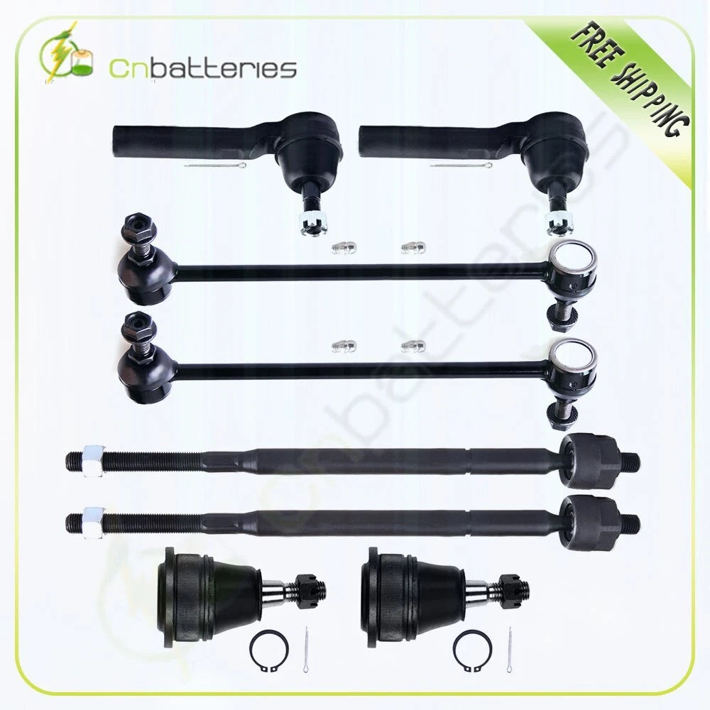 Steering Sway Bars Ball Joints Tie Rods Kit for Chrysler Town & Country (2008–2013)