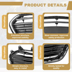 Black and Chrome Bumper Grille for Chevrolet Trax (2017–2020)