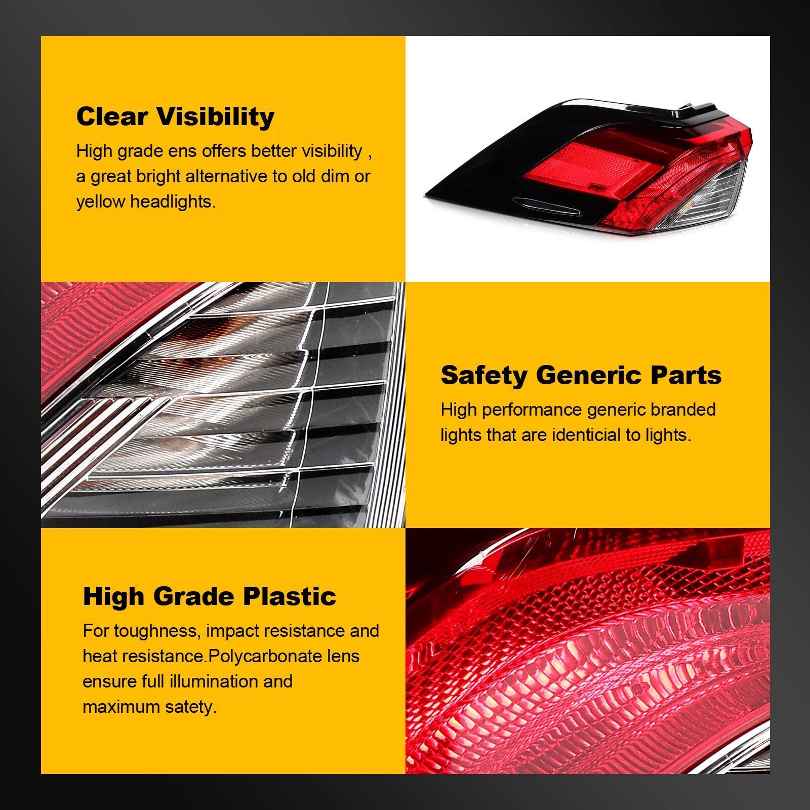 Tail Light Assembly for Toyota RAV4 (2019–2023) Left Driver Side
