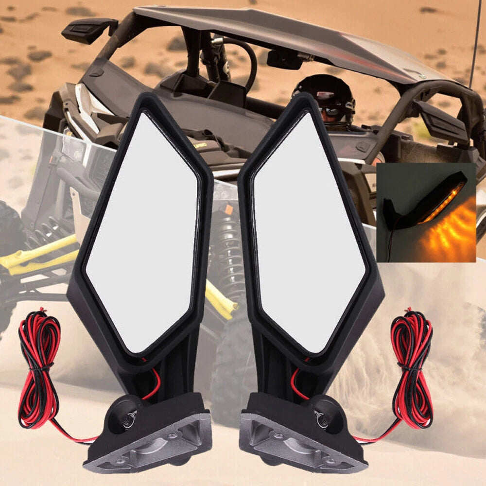 Set of 2 Rearview Side Mirrors for Can-Am Maverick X3 & MAX Turbo R (2017–2024)