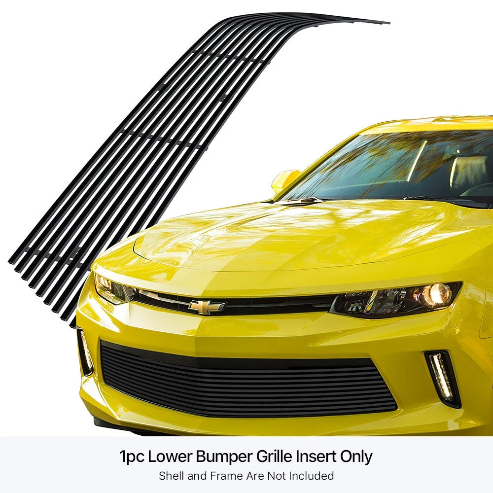 Stainless Black Billet Grille Insert for Chevy Camaro LT (2016-2018)