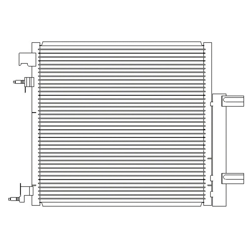 Replacement A/C Condenser Repair Part For 2013-2015 Chevrolet Spark