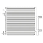 Replacement A/C Condenser Repair Part For 2013-2015 Chevrolet Spark