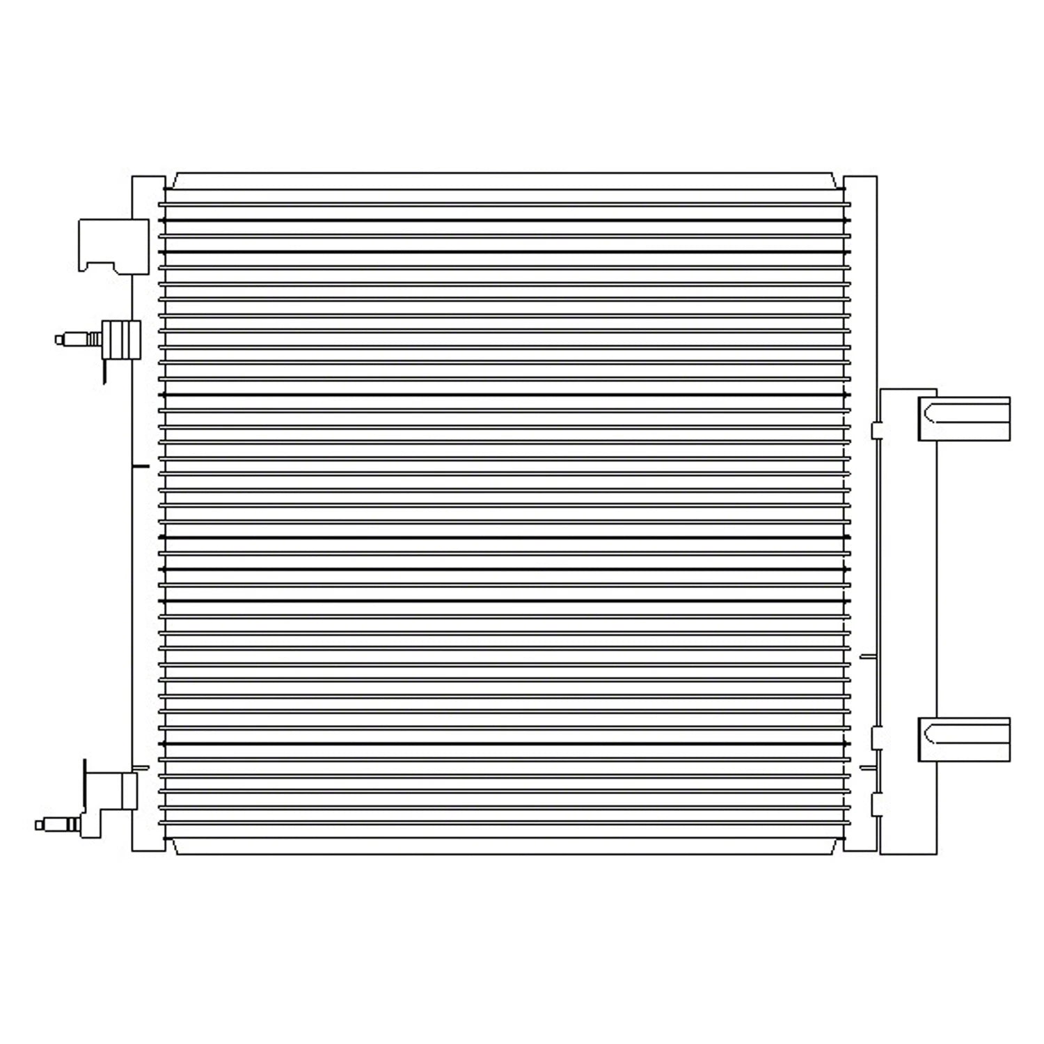 Replacement A/C Condenser Repair Part For 2013-2015 Chevrolet Spark