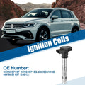 Ignition Coil Set of 2 for VW Audi 1.8L 2.0L 2.0TSI Turbo 2.5L (07K905715F, 07K905715G)