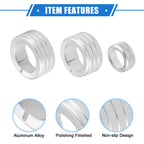 Set of 5 AC Climate Control Knob Rings for Toyota 4Runner (2010–2022) Silver Tone