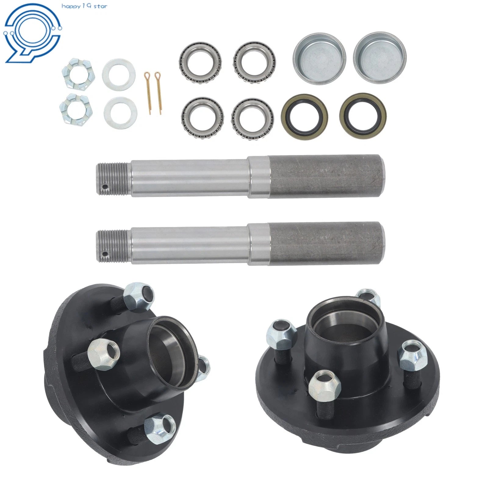 Set of 4 Trailer Hub Kit for 4' Trailer