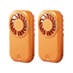 2pcs Rechargeable Handheld Fan 11000 RPM for Fast Drying Makeup Spray