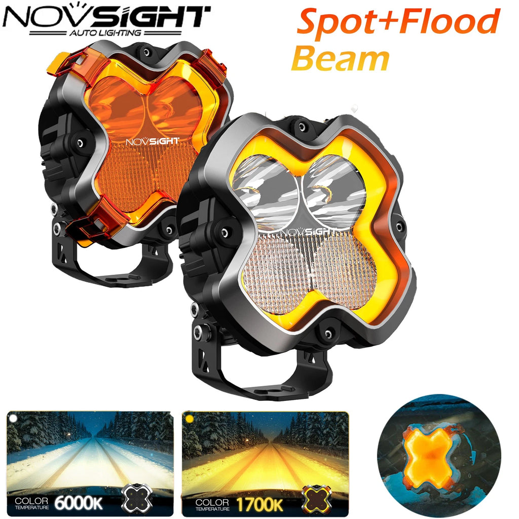2X 6" LED Work Light Pod for Off Road Vehicles (2010–2023)