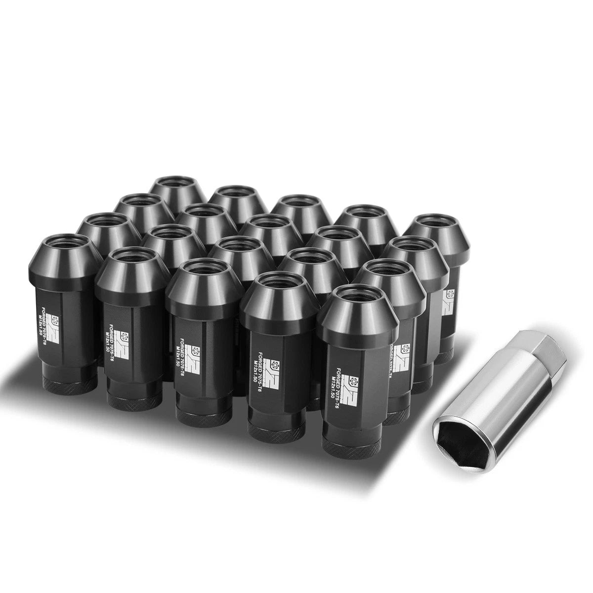 Set of 20 Closed End Lug Nuts M12 X1.5 24mm OD for