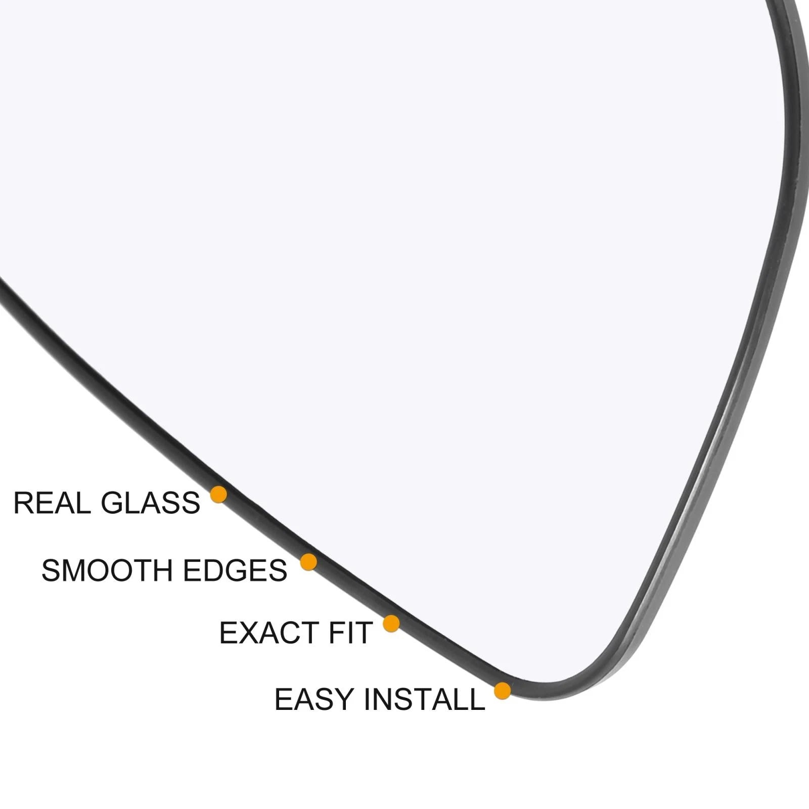 Right Passenger Side Heated Mirror Glass for Hyundai Elantra Accent (1)