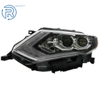 Driver Side LED Headlight Assembly for Nissan Rogue (2017-2020) Chrome Clear Lens