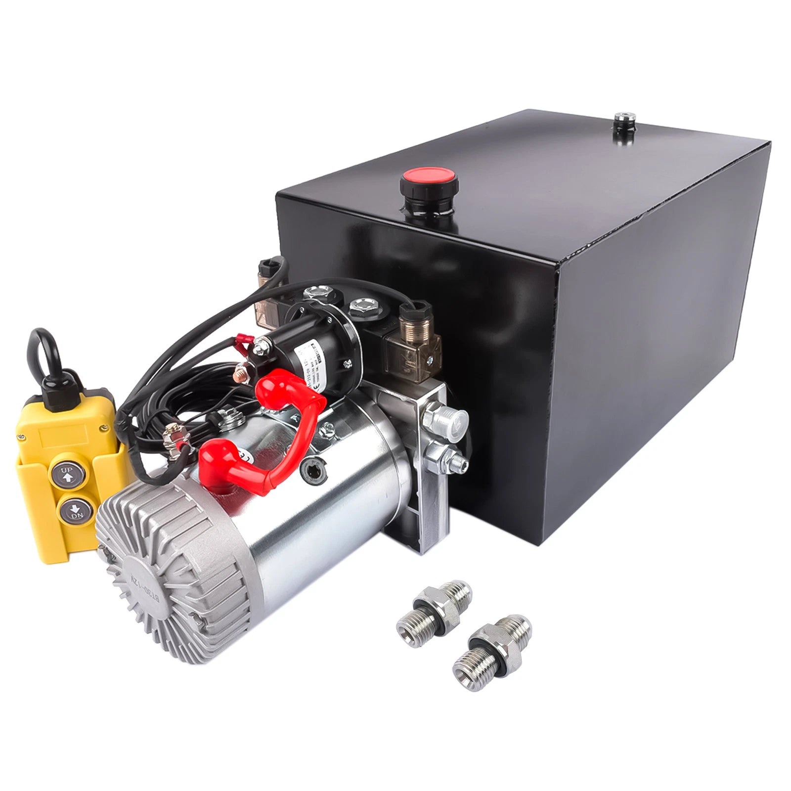Hydraulic Power Unit for Dump Trailers (12V, 20 Quart Steel Reservoir)