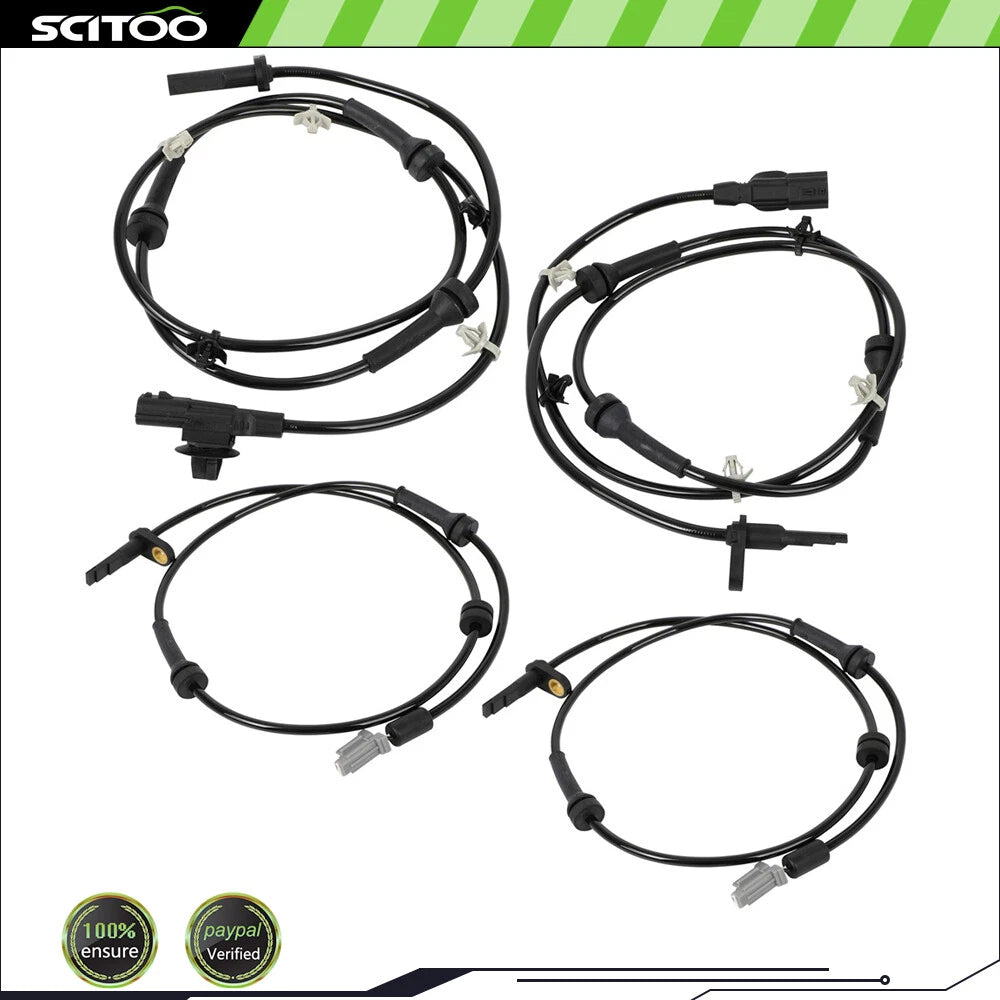 Set of 4 ABS Wheel Speed Sensors for Nissan Altima (2007–2012) LH & RH