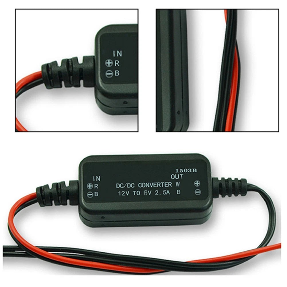 DC Voltage Converter 12V to 6V 2.5A for Marine and Industrial Applications