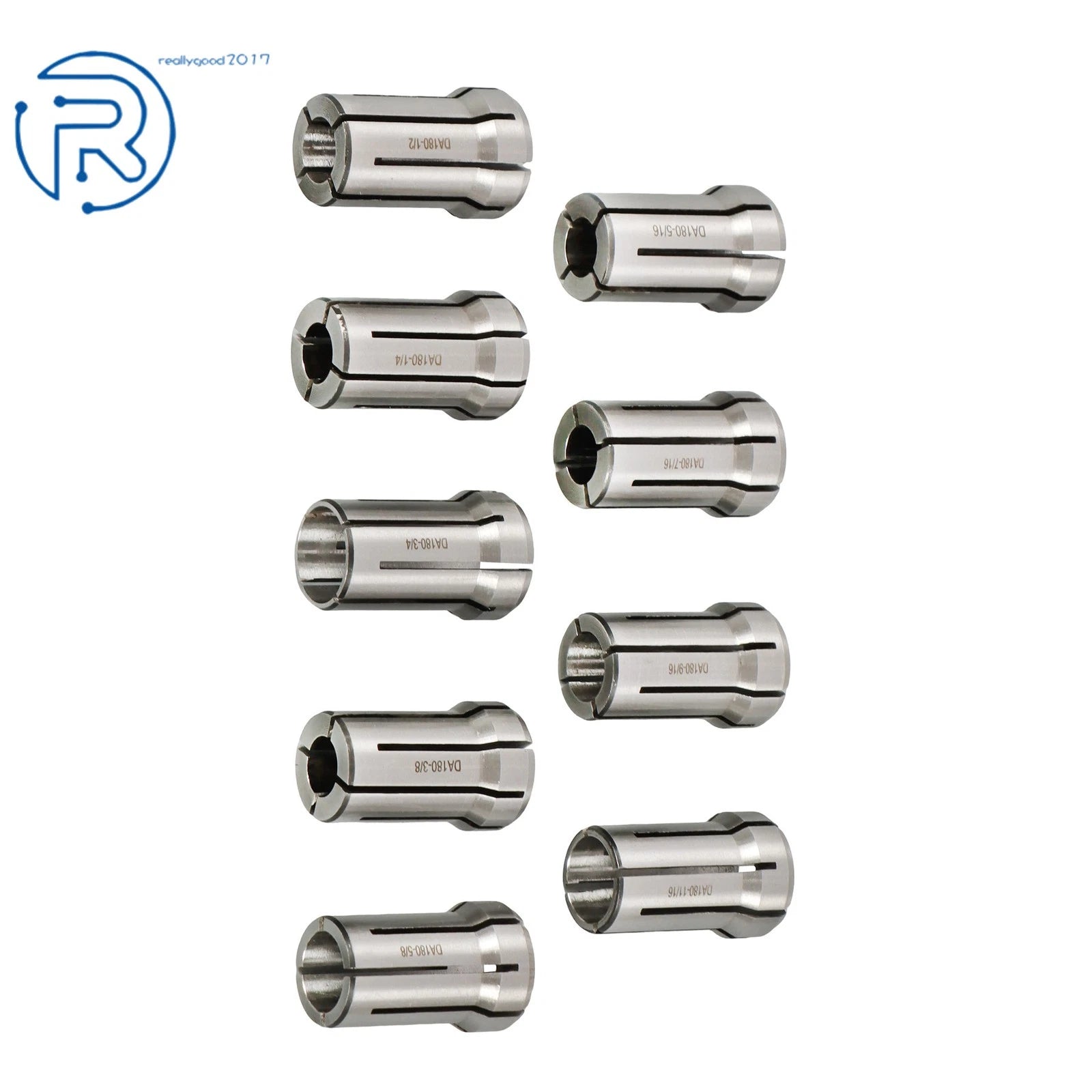 9 Pack Precision Double Angle Collet Set for Various Models