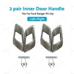 Set of 4 Inner Door Handles for Ford Ranger PX (2011–Present) Dark Chrome