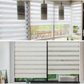 White Zebra Roller Blind Shade for Day and Night Windows