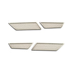 Backup Light Grilles Polished with Aluminum Mesh for 2014–2019 Chevy Corvette Z06 GS
