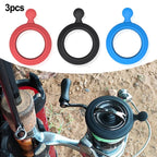 3pcs Silicone Fishing Reel Handle Belt Cover for Line Protection