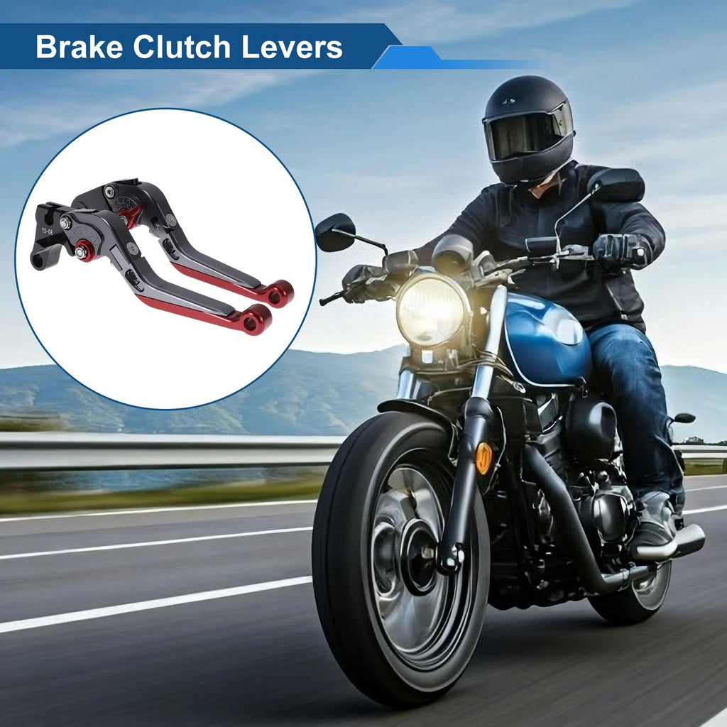 Adjustable Brake Clutch Lever for Honda CBR600RR (2007–2016) Titanium Red
