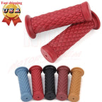 7/8" Rubber Handlebar Grips for Motorcycle Bike Cafe Racer ATV (Fits Various)