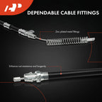 2X Rear Parking Brake Cable for Sierra 2500 HD Silverado 2500 HD (2001–2005)