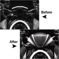 Matte Black Windshield with Bracket for Ducati Monster 950 937 (2021-2022)