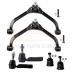 Set of 6 Front Upper Control Arms Tie Rods Ball Joints for Jeep Liberty (2005–2007)