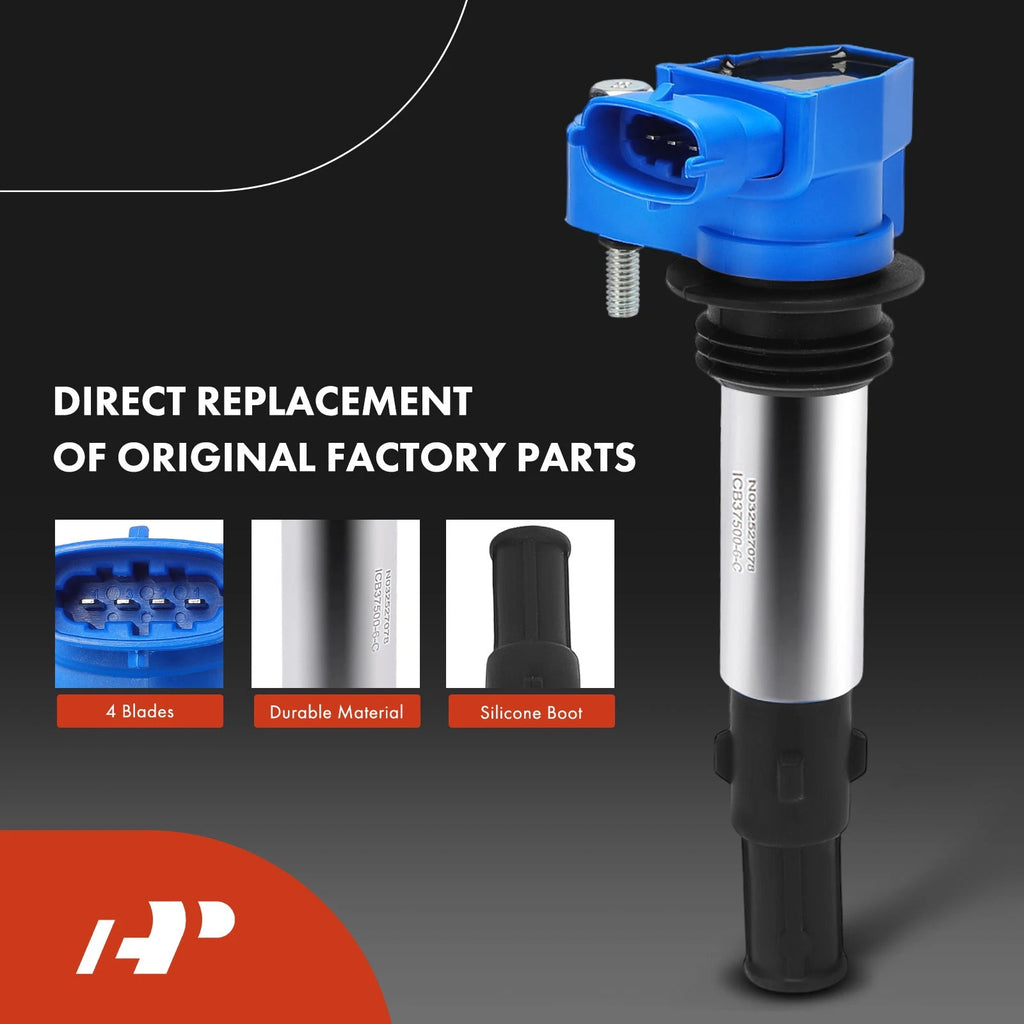 Set of 6 Ignition Coils & Iridium Spark Plugs for Chevy Traverse (2009–2023)