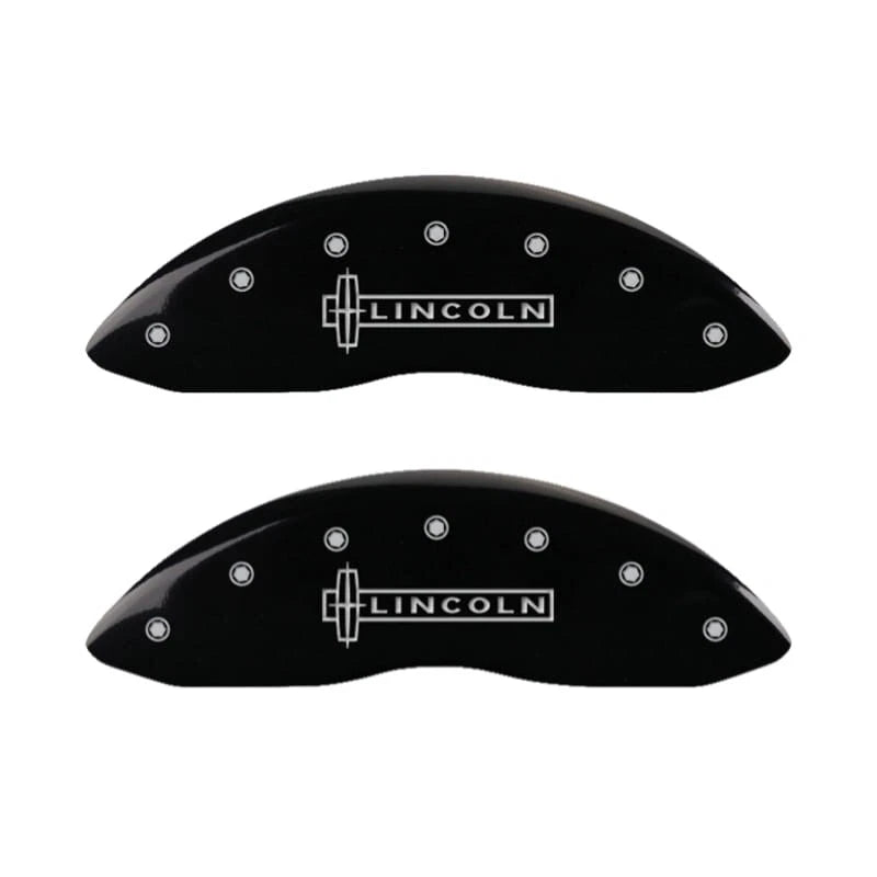 Set of 4 Black Caliper Covers for Lincoln Aviator (2020–2024)