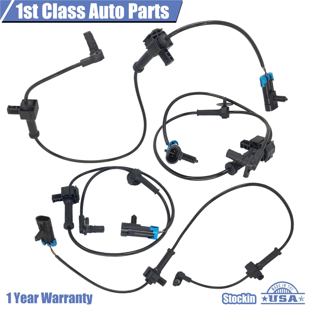 ABS Wheel Speed Sensor Set of 4 for Silverado 1500 LT / Sierra