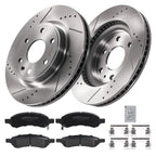 Front Brake Rotors & Pads Set for Buick Enclave (2008–2017), Saturn Outlook (2007–2010)
