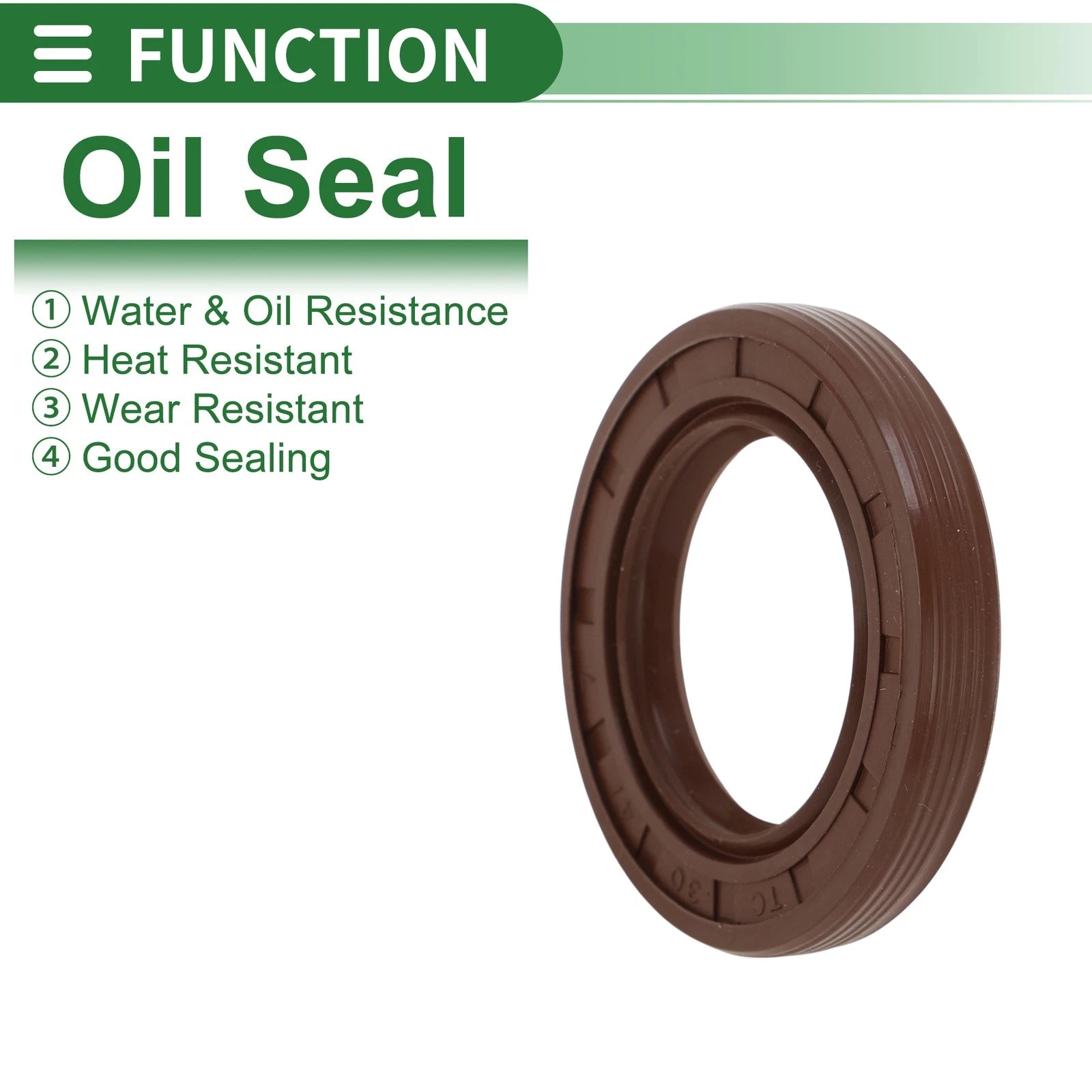 Set of 5 Oil Seals FKM Rubber 30x47x7mm for High Pressure