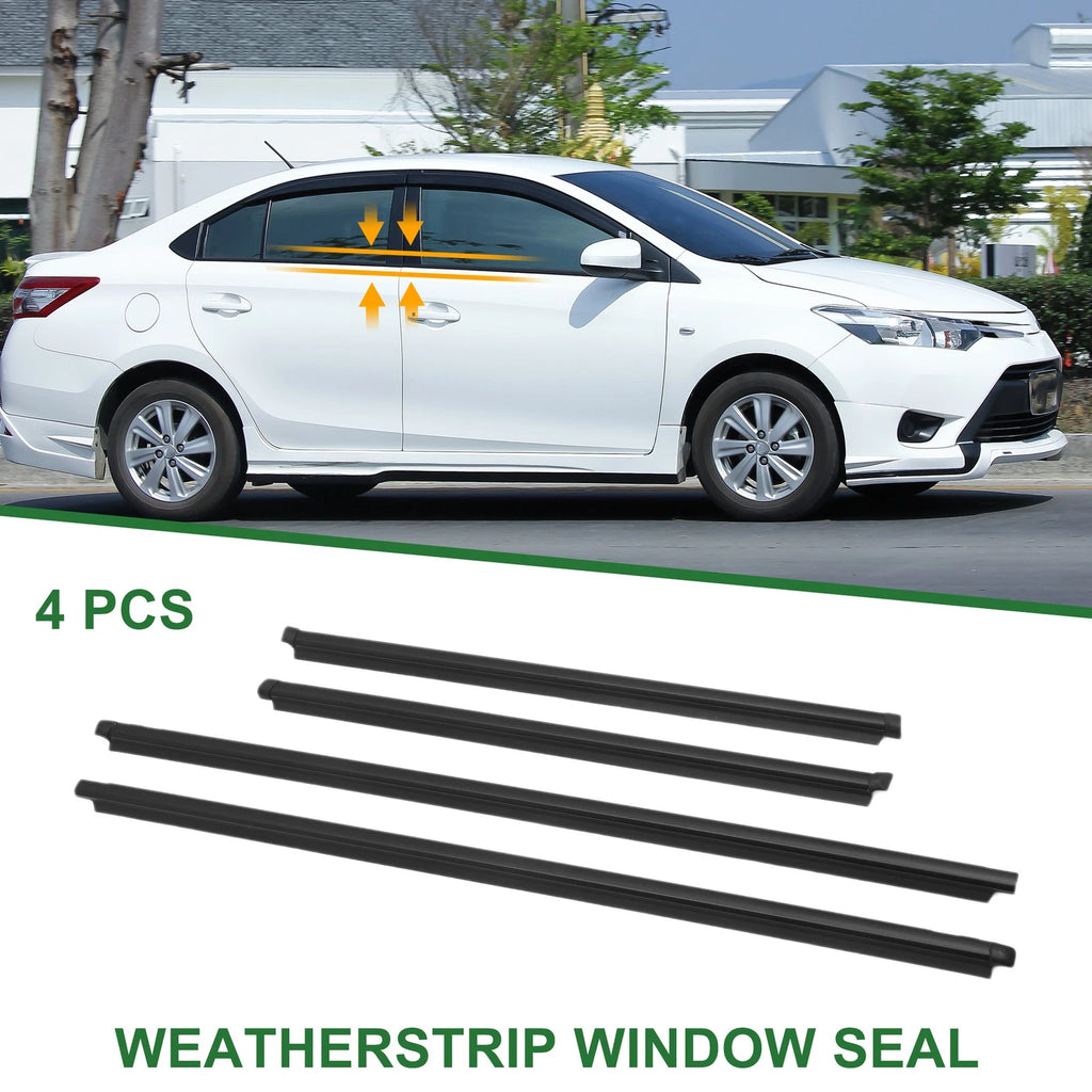 Set of 4 Weatherstrip Window Seal No.682100D030 for Toyota Vios (2004–2008)