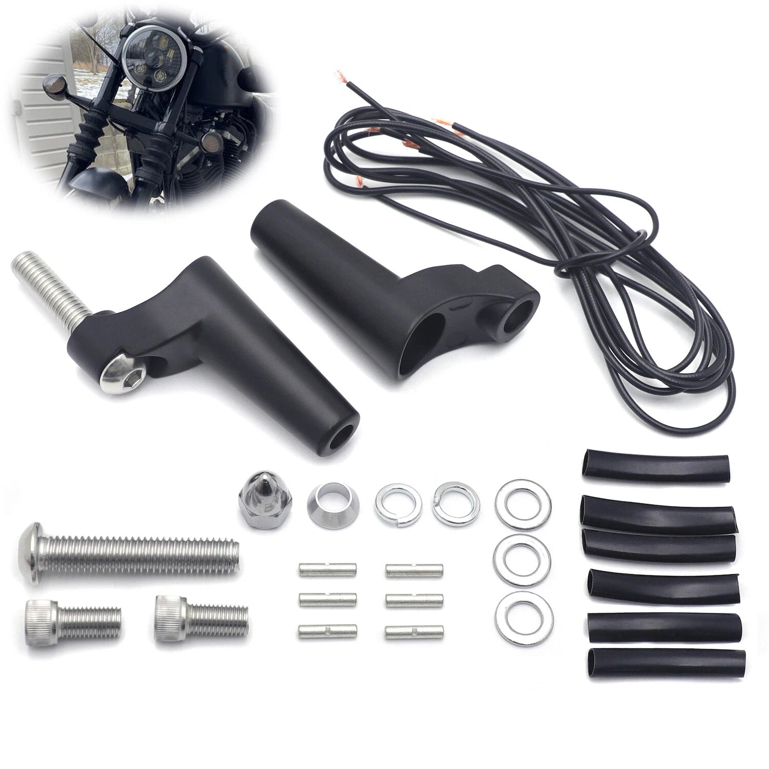 39mm Turn Signal Relocation Kit for Harley-Davidson XL (1988–2005)